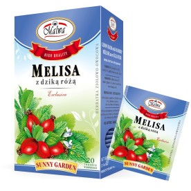 EXCLUSIVE Sunny Garden Melisa z dziką różą - 20 torebek w kopertach papierowych po 1,5 g