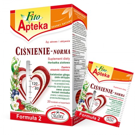 CIŚNIENIE-NORMA Formuła2 - 20 torebek w kopertach aluminiowych po 2 g