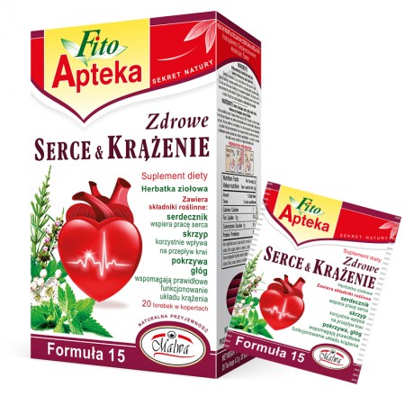 ZDROWE SERCE I KRĄŻENIE Formuła 15 - 20 torebek w kopertach aluminiowych po 2 g