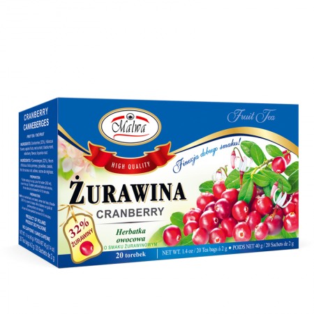 Żurawina - 20 torebek po 2 g