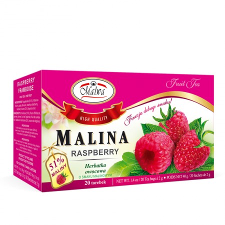 Malina - 20 torebek po 2 g