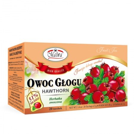 Owoc Głogu - 20 torebek po 2 g