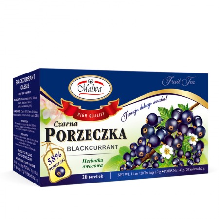 Czarna Porzeczka - 20 torebek po 2 g