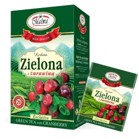 EXCLUSIVE Zielona z żurawiną - 20 torebek w kopertach aluminiowych po 1,5 g